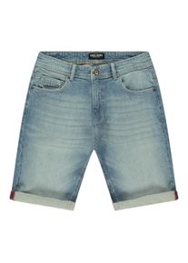 Jeansbermudas Cars Jeans "TARGET Denim Short", Damen, Gr. L, N-Gr, stone used, Denim/Jeans, Obermaterial: 99% Baumwolle, 1% Elasthan, Abriebeffekte, Basic kniefrei, Jeans Jeansbermudas