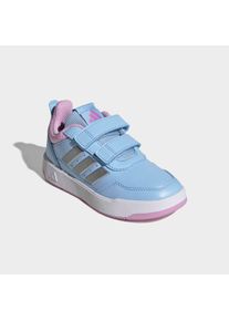 Sneaker adidas Sportswear "TENSAUR SPORT 3.0 CF K", M&auml;dchen, Gr. 36, clear sky, silber metallic, bliss lila, Synthetik, Textil, Schuhe Sneaker, mit Klettverschluss, f&uuml;r Kinder & Jugendliche