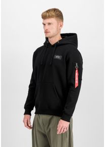 Hoodie Alpha Industries "Backprint Hoodie ", Herren, Gr. S, schwarz, Obermaterial: 80% Baumwolle, 20% Polyester, regular fit, Sweatshirts Hoodie