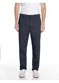 Chinohose Replay "Adhann", Herren, Gr. 32, L&auml;nge 32, schwarz navy, Twill, Obermaterial: 98% Baumwolle, 2% Elasthan, unifarben, regular fit lang, Hosen Chinohose, in regul&auml;rer Passform, krempelbar