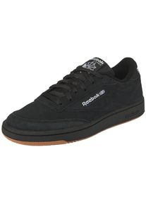 Sneaker Reebok CLASSIC "CLUB C 85", Herren, Gr. 38,5, schwarz (cschwarz, ftwwht, rbkle3), Leder, Textil, Schuhe Sneaker