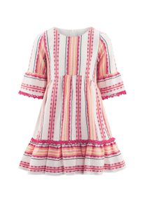 Sommerkleid happy girls "M&auml;dchenkleid", M&auml;dchen, Gr. 140, EURO-Gr&ouml;&szlig;en, pink, Stoff, 100% Baumwolle, normal, Kleider Sommerkleid