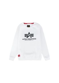 Sweater Alpha Industries "Basic Sweatshirt BL K", M&auml;dchen, Gr. 12, wei&szlig;, Obermaterial: 80% Baumwolle, 20% Polyester, regular fit, Sweatshirts Sweater