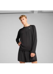Laufshirt Puma "M RUN VELOCITY LONG SLEEVE (POLY)", Damen, Gr. XL, Puma schwarz, Web, Obermaterial: 100% Polyester, unifarben, regular fit normal, Rundhals, Shirts Laufshirt, Regular Fit, lang&auml;rmlig, f&uuml;r Lauftraining, mit DryCELL-Technologie