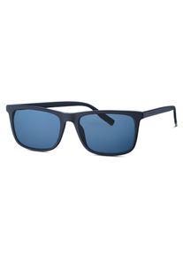 Sonnenbrille Tom Tailor "Modell 676012", Herren, blau, leicht gl&auml;nzend, Sonnenbrillen Sonnenbrille, Form Karree/Eckig, Logoschriftzug auf B&uuml;gel, Kunststofffassung