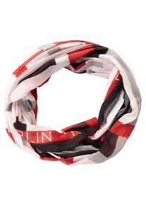 Loop Laura Scott, Damen, rot, rosa, grau, Web, Polyester, bedruckt, gemustert, Modet&uuml;cher Loop, im modischen Graphik-Design - NEW