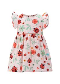 Sommerkleid happy girls "M&auml;dchenkleid", M&auml;dchen, Gr. 86, EURO-Gr&ouml;&szlig;en, rose, Stoff, 100% Baumwolle, normal, Kleider Sommerkleid