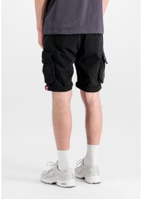 Shorts Alpha Industries "Crew Short Patch", Herren, Gr. 29, Normalgr&ouml;&szlig;en, schwarz, Obermaterial: 98% Baumwolle, 2% Elastan; Futter: 100% Baumwolle, Hosen Shorts
