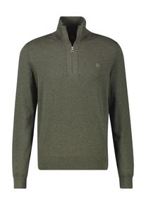 Strickpullover Lerros "Flachstrick-Troyer in Gro&szlig;en Gr&ouml;&szlig;en", Herren, Gr. 3XL, nordic olive melange, 100% Baumwolle, ohne Ausschnitt, Pullover Strickpullover