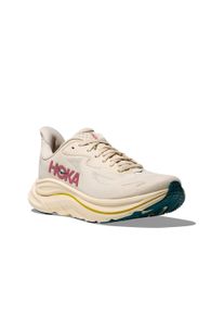 Laufschuh Hoka One One "CLIFTON 10", Damen, Gr. 42,5, birch, alabaster, Synthetik, Textil, Schuhe Laufschuh