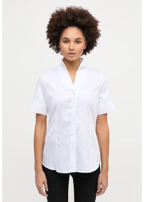 Hemdbluse Eterna "REGULAR FIT", Damen, Gr. 42, wei&szlig;, 100% Baumwolle, Blusen Hemdbluse, EASY IRON (b&uuml;gelleicht)