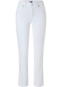 Stretch-Jeans MAC "Melanie", Damen, Gr. 46, L&auml;nge 32, wei&szlig;, Denim/Jeans, Obermaterial: 88% Baumwolle, 8% Elastomultiester, 4% Elasthan, figurbetont lang, Jeans Stretch-Jeans, Gerade geschnitten