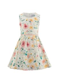 Sommerkleid happy girls "M&auml;dchenkleid", M&auml;dchen, Gr. 116, EURO-Gr&ouml;&szlig;en, ecru, Stoff, 100% Baumwolle, normal, Kleider Sommerkleid
