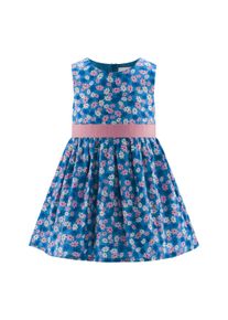 Sommerkleid happy girls "M&auml;dchenkleid", M&auml;dchen, Gr. 98, EURO-Gr&ouml;&szlig;en, blau, Stoff, 100% Baumwolle, normal, Kleider Sommerkleid