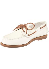 Bootsschuh Timberland "CEDAR BAY ESSENTIAL BOAT SHOE", Damen, Gr. 41,5, natural f grain, Leder, Schuhe Bootsschuh, aus Leder