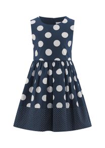 Sommerkleid happy girls "M&auml;dchenkleid", M&auml;dchen, Gr. 122, EURO-Gr&ouml;&szlig;en, navy, Stoff, 100% Baumwolle, normal, Kleider Sommerkleid
