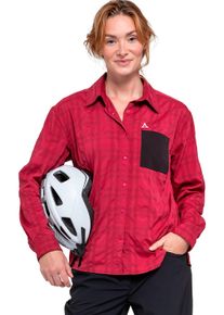 Sch&ouml;ffel Shirtbluse SCH&Ouml;FFEL "Blouse Style Jalpuh WMS", Damen, Gr. 40, rot (merlot), Obermaterial: 78% Polyester, 17% Nylon, 5% Elasthan, Blusen Shirtbluse, f&uuml;r Radsport, aus Polyester, Nylon und Elasthan