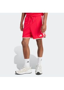 Shorts adidas Sportswear "STADIUM MESH", Herren, Gr. 3XL, N-Gr, pure ruby, crystal linen, sanftes wei&szlig;, normal, gr., Obermaterial: 100% Polyester, Hosen Shorts