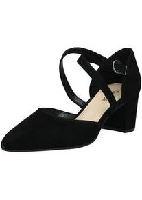 Pumps Gabor "Gabor Pumps Leder", Damen, Gr. 40,5, schwarz, Leder, Schuhe Pumps