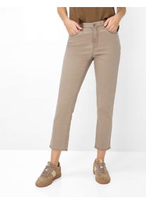 Brax Damen Five-Pocket-Hose Style MARY S MOCHA BROWN, denim dunkelbraun, Gr. 42