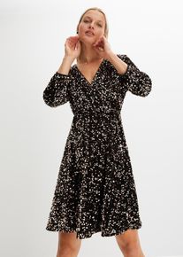bonprix Paillettenkleid, schwarz, Gr.36/38 (S), feminines Kleid aus Samt-Material mit Pailletten., aus Samt