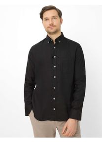 Brax Herren Hemd Style DANIEL black, schwarz, Gr. L