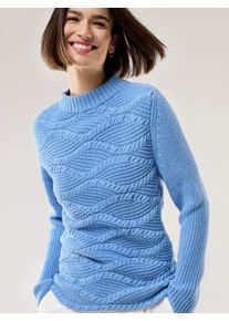 Walbusch Baumwoll-Pullover Wellenzopf