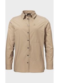 Sch&ouml;ffel Outdoorbluse SCH&Ouml;FFEL "Blouse Style Maghera WMN", Damen, Gr. 40, 4705, beige, Oberstoff: 100% Polyester; Futter Passe: 100% Polyester, bequem, V-Ausschnitt, Blusen Outdoorbluse