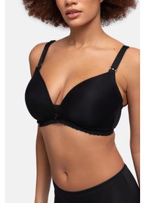 Still-BH Dorina "May", Damen, Gr. 75, Cup C, schwarz, Obermaterial: 84% Polyamid, 16% Elasthan, BHs Still-BH, leicht gepolstert, ohne B&uuml;gel, mit Stillclips