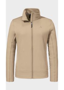 Sch&ouml;ffel Fleecejacke SCH&Ouml;FFEL "Fleece Jk Style Uriezzo WMS", Damen, Gr. 44, 4705, beige, Oberstoff: 100% Polyester, regular fit, hoch geschlossener Ausschnitt, Jacken Fleecejacke
