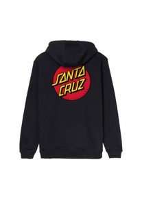 Kapuzenpullover Santa Cruz "CLASSIC DOT CHEST HOOD", Herren, Gr. S, schwarz, Obermaterial: 80% Baumwolle, 20% Polyester, Pullover Kapuzenpullover, f&uuml;r sportliche Aktivit&auml;ten, sportlicher Stil, f&uuml;r Erwachsene
