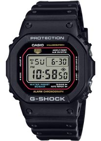 Chronograph Casio G-SHOCK, schwarz (rot, schwarz), Armbanduhren, Damen, Chronograph, Quarzuhr,Armbanduhr,Herrenuhr,digital, bis 20bar wasserd. Resinarmband