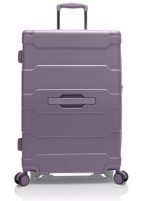 Hartschalen-Trolley Heys "ReNew, verschiedene Gr&ouml;&szlig;en und Farben", Damen, Gr. B/H/T: 43cm x 65,5cm x 27,7cm 81 l, lila (amethyst), Kunststoff, clean, matt, Basic, Koffer Hartschalen-Trolley, herausnehmbares Innenfutter Volumenerweiterung 5 Jahre Garantie