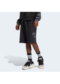Shorts adidas Sportswear "COLLEGE FLEECE", Herren, Gr. L, N-Gr, schwarz, grau six, normal, gr., Obermaterial: 70% Baumwolle, 30% Polyester, Hosen Shorts