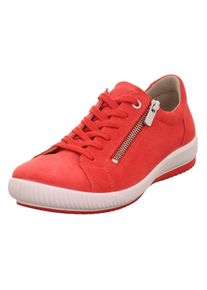 Sneaker Legero "TANARO 5.0", Damen, Gr. 37, rot (marte (rot)), Veloursleder, unifarben, Schuhe Sneaker, Komfortschuh, Freizeitschuh, Schn&uuml;rschuh mit Rei&szlig;verschluss