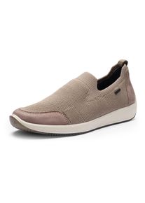 Slip-On Sneaker Ara "LISSABON", Damen, Gr. 4,5 (37,5), beige (hellbeige), Microfaser, Textil, unifarben, Schuhe Slip-On Sneaker, Slipper, Sneaker in Komfortweite G (= weit)
