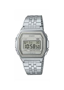 Chronograph CASIO VINTAGE, edelstahlfarben, Armbanduhren, Damen, Chronograph, Quarzuhr, Armbanduhr, Damenuhr, Herrenuhr, Edelstahlarmband, digital