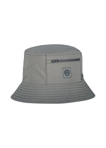 Fischerhut Lerros "Bucket Hat mit Rei&szlig;verschlusstasche", Herren, Gr. Normalgr&ouml;&szlig;en, storm grau, 100% Baumwolle, H&uuml;te Fischerhut
