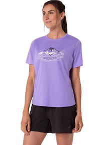 Laufshirt asics "FUJITRAIL LOGO SS TOP", Damen, Gr. XS, cream, Obermaterial: 100% Polyester, Shirts Laufshirt, Topseller