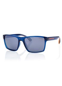 Sonnenbrille Superdry "Modell 996054", Herren, dunkelblau, leicht transparent, Sonnenbrillen Sonnenbrille, Form Karree/Eckig, Logoschriftzug auf B&uuml;gel, Injectionfassung