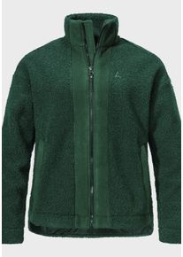 Sch&ouml;ffel Fleecejacke SCH&Ouml;FFEL "Urban Fleece Jk Style Kalmor WMS", Damen, Gr. 40, gr&uuml;n (6965, gr&uuml;n), Oberstoff: 100% Polyester; Futter: 100% Polyester, relaxed fit, hoch geschlossener Ausschnitt, Jacken Fleecejacke