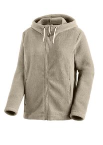 Fleecejacke Maier Sports "Racka W", Damen, Gr. 46, beige, 100% Polyester, Jacken Fleecejacke, Damen Fleece, funktioneller Midlayer, Full-Zip