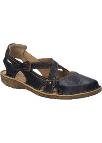 Sandale Josef Seibel "Rosalie 13", Damen, Gr. 41, schwarz, Leder, Schuhe Sandale, Sommerschuh, Sandalette, Riemchensandale, im Used-Look