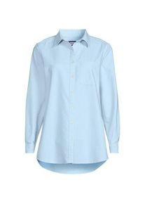 LANDS' END Langarm Oxford-Hemdbluse, Damen,  Blau, Baumwolle, by Lands' End
