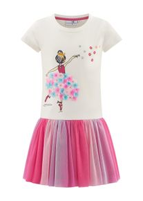 Sommerkleid happy girls "M&auml;dchenkleid", M&auml;dchen, Gr. 92, EURO-Gr&ouml;&szlig;en, ecru, Stoff, 100% Polyester, normal, Kleider Sommerkleid