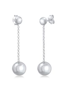 Paar Ohrh&auml;nger Elli "Ohrringe Ohrh&auml;nger Basic Trend Kugeln 925 Silber" Gr. 30, silber, Ohrringe, Damen, ohne Stein, Silber 925 (Sterlingsilber), Paar Ohrh&auml;nger