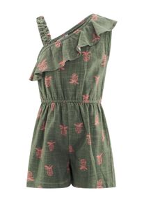 Sommerkleid happy girls "Jumpsuit", M&auml;dchen, Gr. 116, EURO-Gr&ouml;&szlig;en, light olive, Stoff, 100% Baumwolle, normal, Kleider Sommerkleid