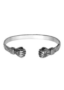 Armreif HAZE & GLORY "Armband Armreif - Live Free 925 Silber" Gr. 200, silber, Armb&auml;nder, Herren, Silber 925 (Sterlingsilber), Armreif