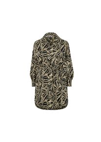 Tchibo - Longbluse aus Leinenmix - Damen - Gr. 40 - schwarz/print