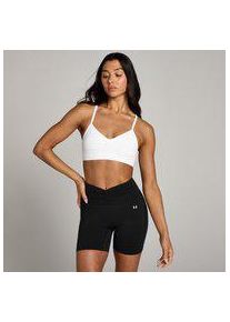 MP Damen TeMPo Sport-BH mit geraffter Vorderseite &ndash; Wei&szlig; - XS